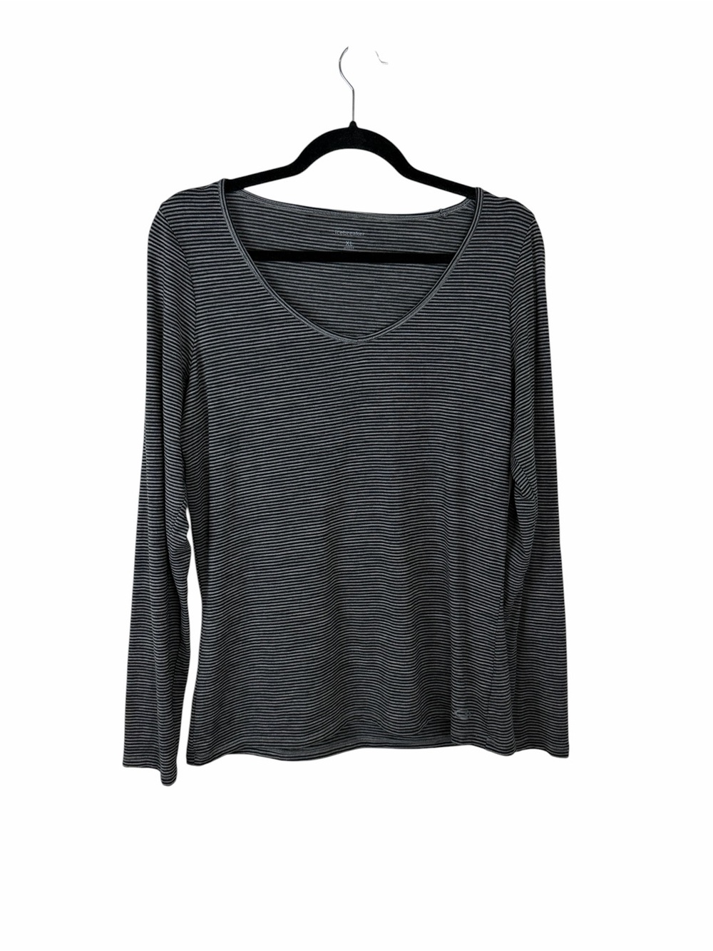 Icebreaker Striped Long Sleeve Merino Wool Shirt